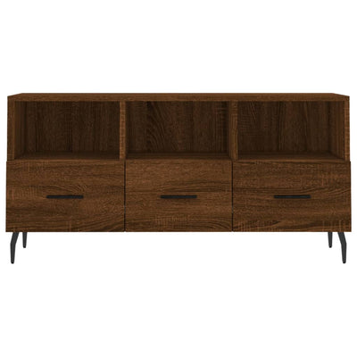 TV-taso ruskea tammi 102x36x50 cm tekninen puu