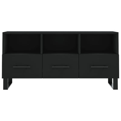 TV-taso musta 102x36x50 cm tekninen puu
