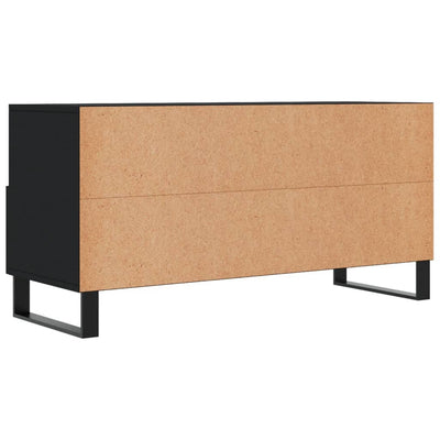 TV-taso musta 102x36x50 cm tekninen puu