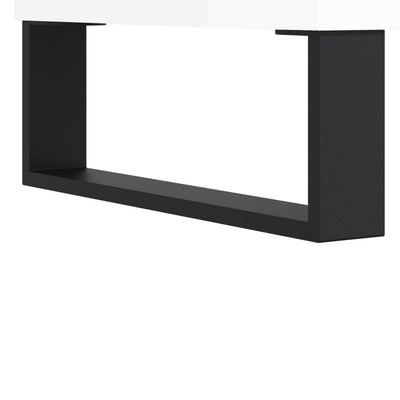 TV-taso korkeakiilto valkoinen 102x36x50 cm tekninen puu