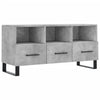 TV-taso betoninharmaa 102x36x50 cm tekninen puu