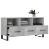 TV-taso betoninharmaa 102x36x50 cm tekninen puu