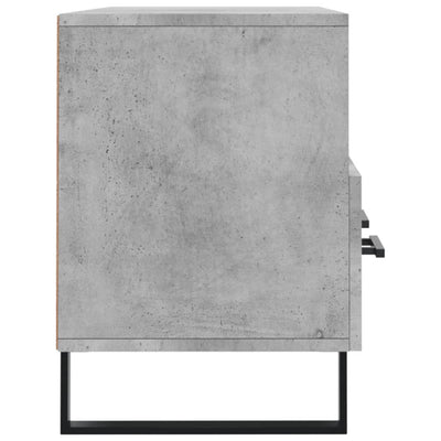 TV-taso betoninharmaa 102x36x50 cm tekninen puu