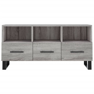 TV-taso harmaa Sonoma 102x36x50 cm tekninen puu