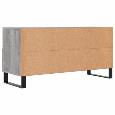 TV-taso harmaa Sonoma 102x36x50 cm tekninen puu