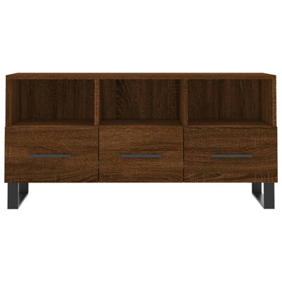 TV-taso ruskea tammi 102x36x50 cm tekninen puu