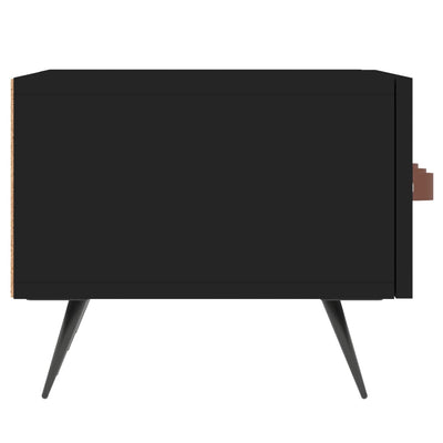 TV-taso musta 150x36x30 cm tekninen puu