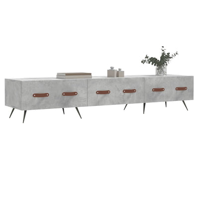 TV-taso betoninharmaa 150x36x30 cm tekninen puu