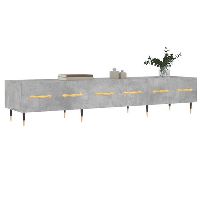 TV-taso betoninharmaa 150x36x30 cm tekninen puu