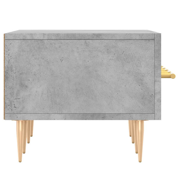 TV-taso teknisestä puusta, väri betoninharmaa, mitat 150x36x30 cm