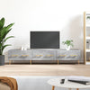 TV-taso teknisestä puusta, väri betoninharmaa, mitat 150x36x30 cm