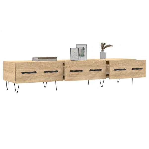 Sonoma-tammi TV-taso 150x36x30 cm tekninen puu