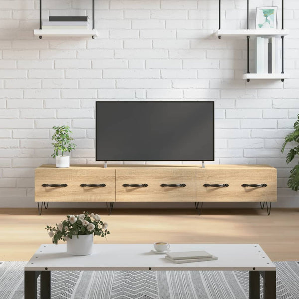 Sonoma-tammi TV-taso 150x36x30 cm tekninen puu