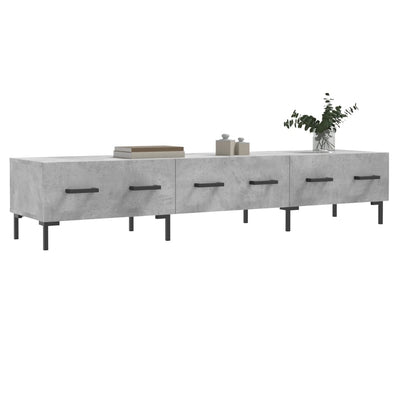 TV-taso betoninharmaa 150x36x30 cm tekninen puu