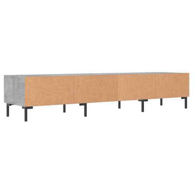 TV-taso betoninharmaa 150x36x30 cm tekninen puu