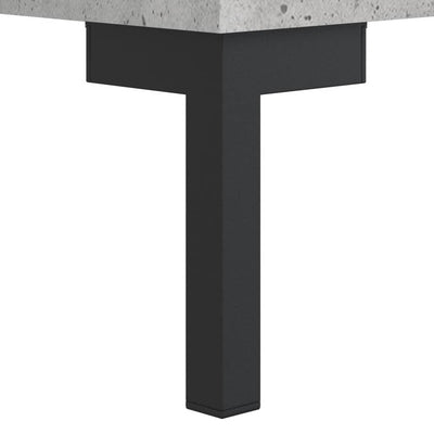 TV-taso betoninharmaa 150x36x30 cm tekninen puu