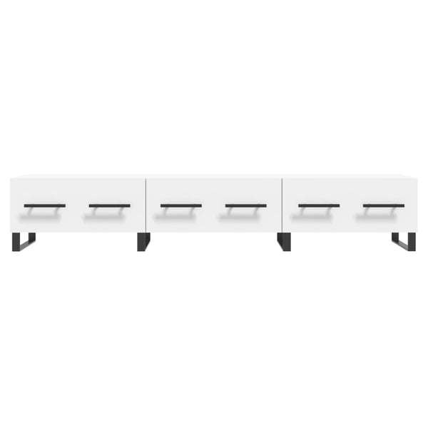 TV-taso valkoinen 150x36x30 cm tekninen puu