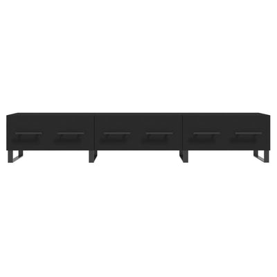 TV-taso musta 150x36x30 cm tekninen puu