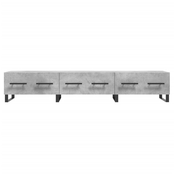 Betoninharmaa TV-taso 150x36x30 cm teknisestä puusta