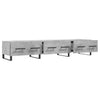 Betoninharmaa TV-taso 150x36x30 cm teknisestä puusta