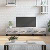 Betoninharmaa TV-taso 150x36x30 cm teknisestä puusta