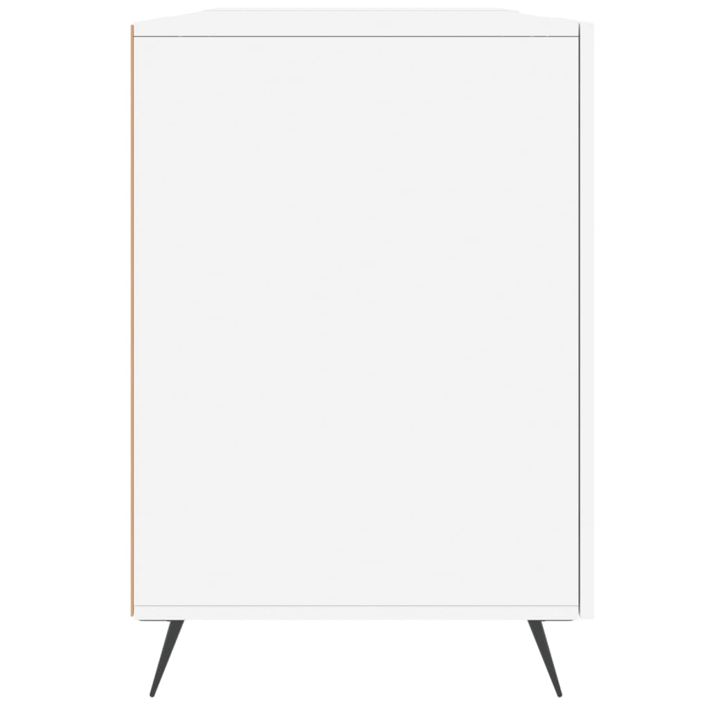 Valkoinen työpöytä Bus 140x50x75cm (puinen)