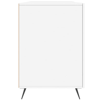 Työpöytä valkoinen 140x50x75 cm tekninen puu