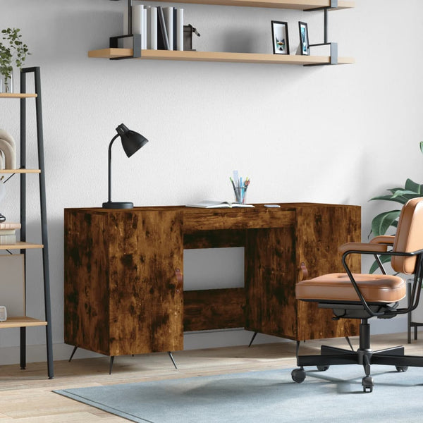 Työpöytä savutammi 140x50x75 cm tekninen puu