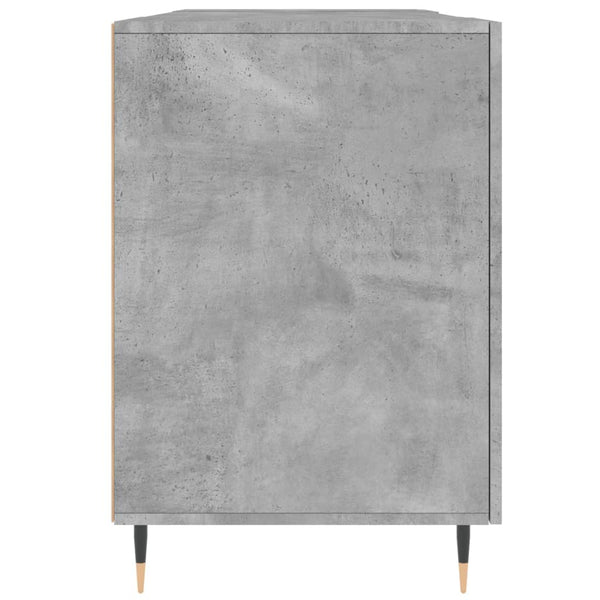 Työpöytä betoninharmaa 140x50x75 cm tekninen puu