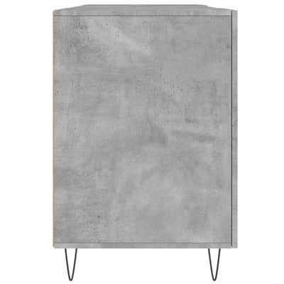 Työpöytä betoninharmaa 140x50x75 cm tekninen puu