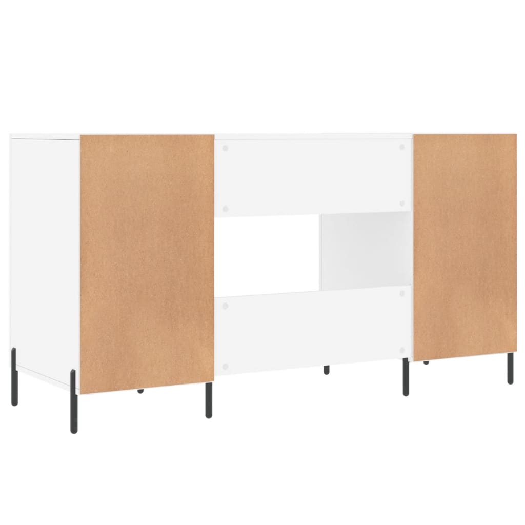 Valkoinen työpöytä Mercurean 140x50x75cm (puinen)