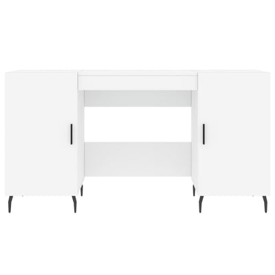 Työpöytä valkoinen 140x50x75 cm tekninen puu