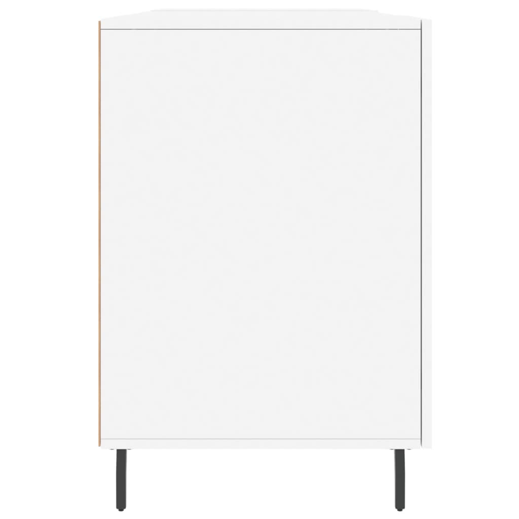 Valkoinen työpöytä Mimu 140x50x75cm (puinen)