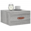 Seinäkiinnitettävät yöpöydät 2 kpl harmaa Sonoma 35x35x20 cm