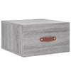 Seinäkiinnitettävät yöpöydät 2 kpl harmaa Sonoma 35x35x20 cm