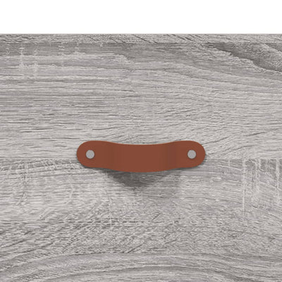Seinäkiinnitettävät yöpöydät 2 kpl harmaa Sonoma 35x35x20 cm