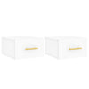 Valkoinen seinäkiinnitettävät yöpöydät Liliya 35x35x20cm (2 kpl)