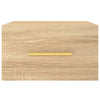 Sonoma-tammi seinäkiinnitettävä yöpöytä Liliya 35x35x20cm