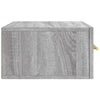 Seinäkiinnitettävät yöpöydät 2 kpl harmaa Sonoma 35x35x20 cm