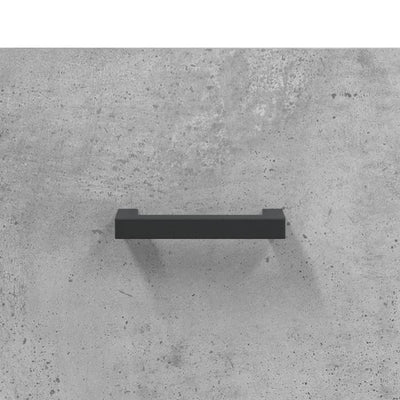 Seinäkiinnitettävät yöpöydät 2 kpl betoninharmaa 35x35x20 cm