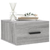 Seinäkiinnitettävät yöpöydät 2 kpl harmaa Sonoma 35x35x20 cm