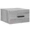 Seinäkiinnitettävät yöpöydät 2 kpl harmaa Sonoma 35x35x20 cm