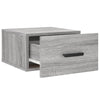 Seinäkiinnitettävät yöpöydät 2 kpl harmaa Sonoma 35x35x20 cm