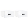 Valk. seinäkiinnitettävät yöpöydät Liseanu 35x35x20cm (2 kpl korkeak.)
