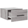 Seinäkiinnitettävät yöpöydät 2 kpl harmaa Sonoma 35x35x20 cm