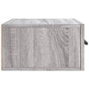 Seinäkiinnitettävät yöpöydät 2 kpl harmaa Sonoma 35x35x20 cm
