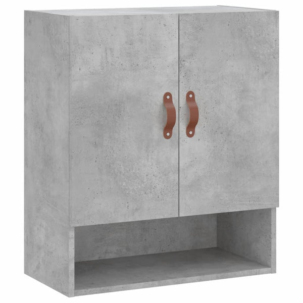 Seinäkaappi betoninharmaa 60x31x70 cm tekninen puu