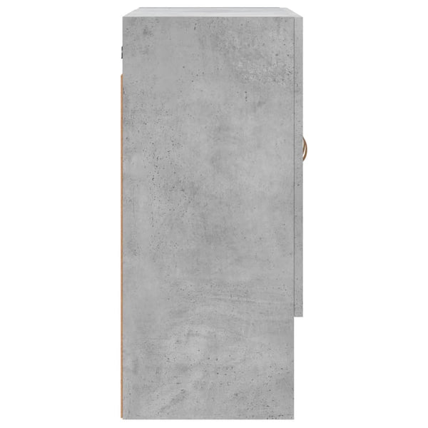 Seinäkaappi betoninharmaa 60x31x70 cm tekninen puu