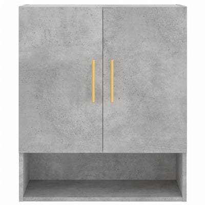 Seinäkaappi betoninharmaa 60x31x70 cm tekninen puu