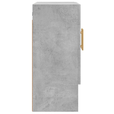 Seinäkaappi betoninharmaa 60x31x70 cm tekninen puu